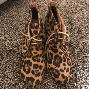 Leopard Wedges